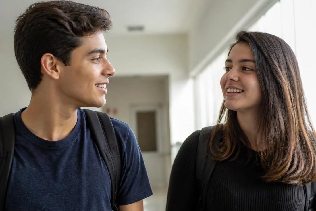 Grupo pequeno em volta da mesa, lendo folhas impressas com as posições que serão disputadas